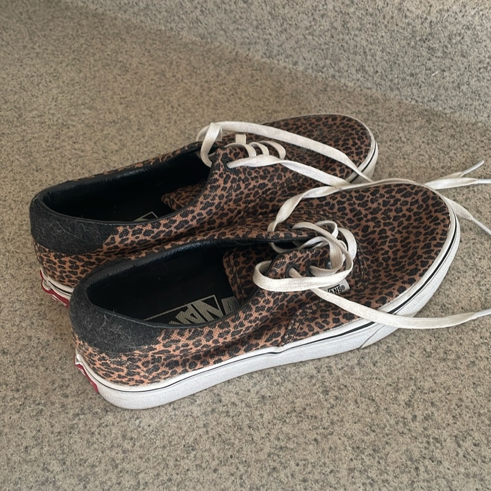 Vans cheetah print sneakers